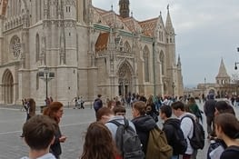 Visite du chateau royal et de l'église Mathias par Gabi