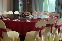 La table prête à nous accueillir