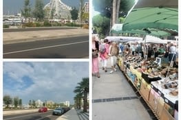 La Grande Motte. A droite, le marché.