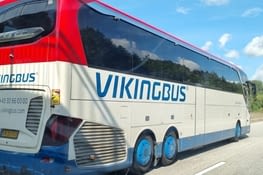 On est sur la bonne route, on suit le Viking bus 😅