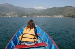 Vue sur les montagnes des Annapurnas