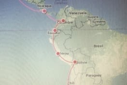 Itinéraire de l'Amérique du Sud