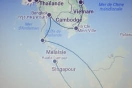 Itinéraire de l'Asie du Sud-Est
