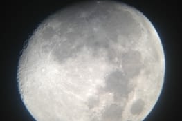 Photo de la lune depuis notre téléscope