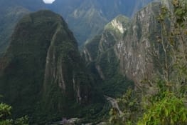 Avant d'entrer au Machu Picchu