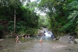 Légère trempette au Pozzo Azul