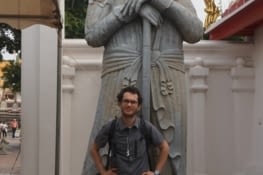 Wat Pho - reprèsentation d'un occiental