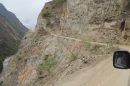 Piste d'accès depuis Santa Maria....périlleuse !