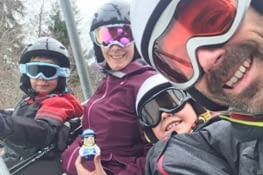 1ere fois à 5 dans un télésiège