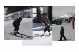Zoé au ski