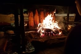 Saumon au feu de bois