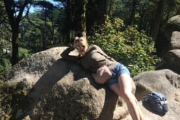 Mon alna dans le parc du palais!!