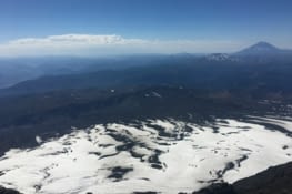 Vue du volcan Villarica à 2800m d'altitude