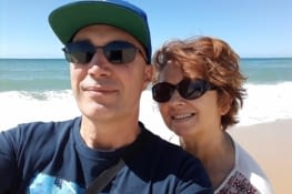 Premier selfie des notre arrivée à lacanau ocean