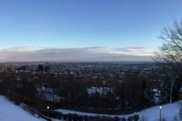 Vue panoramique de Montréal depuis Westmount