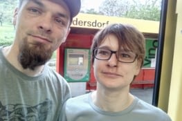 Nous prenons le tram à Rodersdorf en Suisse
