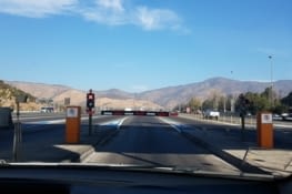 Sur la route entre Santiago et vina