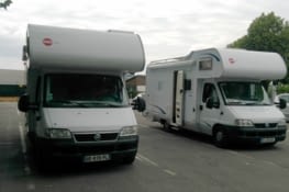 Surprise en arrivant sur le parking de Holzminden, le frêre jumeau nous attendait!