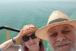 Sur le bateau entre OLHAO et Ilha da CULATRA