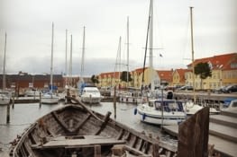Bateau dans le port de Fåborg