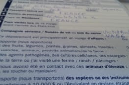 Encore un peu de paperasse... On nous demande si on introduit des escargots sur le sol américain !