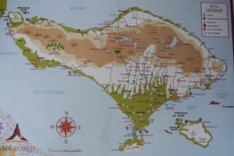La carte de Bali