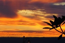 Lever de soleil sur la baie de Lombok