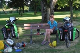 Pause pour le repas du soir