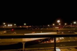 Le tarmac, aéroport de Madrid depuis la terrasse du salon