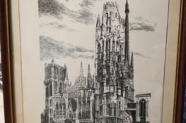 dessin de cathédrale