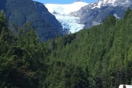Vue sur le glacier