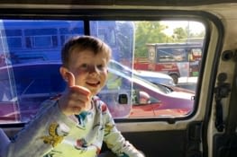 Manque quelques heures de sommeil mais notre petit aventurier est prêt !!