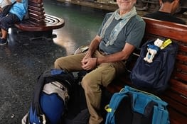 Dans la gare de Bangkok centre-ville