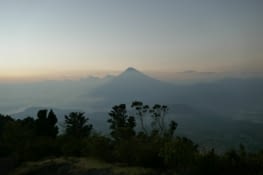 Le soir juste avant la descente vers le bus.