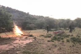 petit déjeuner dans la brousse