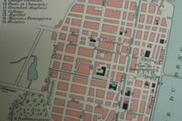 L'ancien plan de la ville