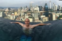 Rooftop Swimming and beautiful city view