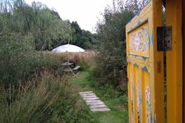 Coup d'œil sympa de la yourte