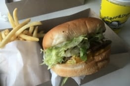 Burger / frites chez Carney's