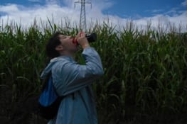 Une pause boisson rafraichissante.