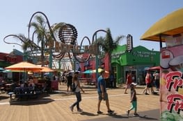 Pier de Santa Monica et son parc d'attraction Pacific Park