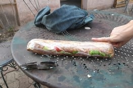 Un des trois sandwich pour la journée