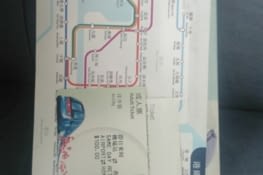 Billet train et plan des stations