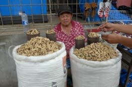 Vendeur de cacahuètes - Marché de Manado
