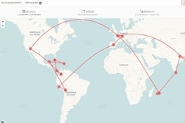 itinéraire (plus que variable ) établie a 1mois et demi du départ